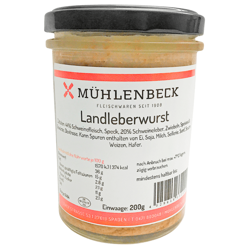 Mühlenbeck Landleberwurst 200g